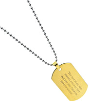 Load image into Gallery viewer, Military tag necklace (24mm x 40mm)