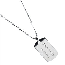 Load image into Gallery viewer, Military tag necklace (24mm x 40mm)