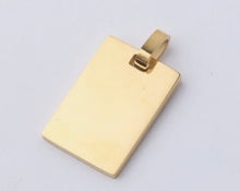 Load image into Gallery viewer, Rectangle pendant necklace (15mm x 22mm)