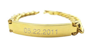 Horizontal curved bracelet (9mm x 43mm)